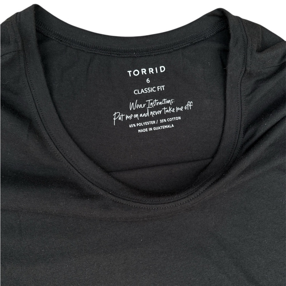 Torrid Classic Black Women's Top - Picture 3 of 6